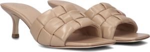 Ash Kim woven sandals with low leather heel Beige Dames