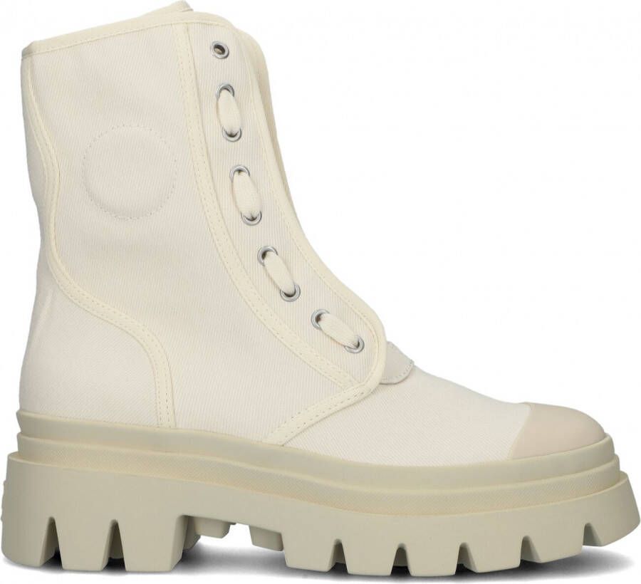 Ash Phoenix Boots Veterboots Laarzen Met Veters Dames Beige