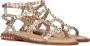 Ash Platte Sandalen met Gouden Studs Beige Dames - Thumbnail 1