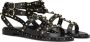 Ash Zwarte Leren Enkelband Sandalen Black Dames - Thumbnail 1