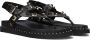 Ash Zwarte studs leren sandalen Black Dames - Thumbnail 1