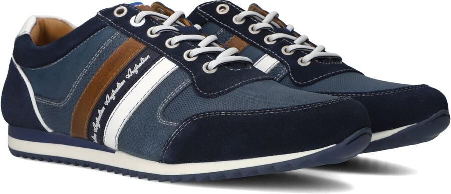 Australian Blauwe Suède Lage Sneakers Camaro Multicolor Heren