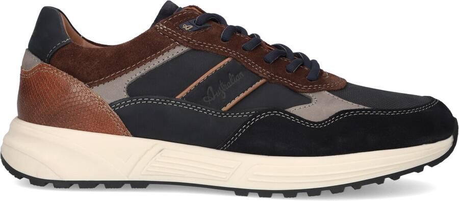 Australian Grants Sneakers Heren Leren Sneaker Blauw