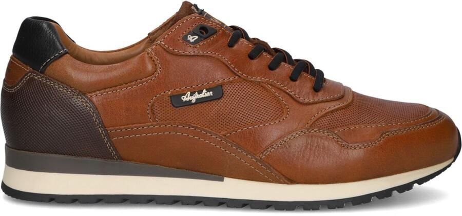 Australian Footwear Heren sneaker Bruin leer Artikel Fabian 15.1722.01DM2 Cognac