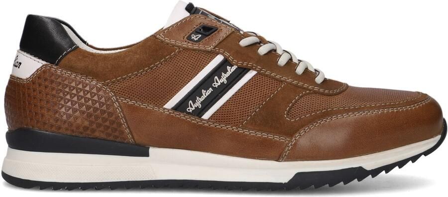 Australian Bruine Leren Sneakers met Comfortabele Pasvorm Brown Heren