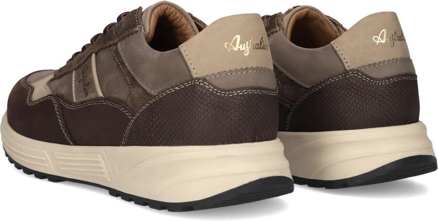 Australian Grants Sneakers Heren Leren Sneaker Bruin - Foto 2