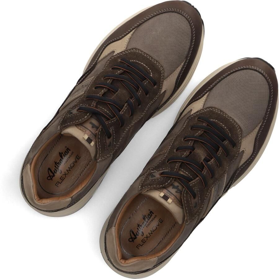 Australian Grants Sneakers Heren Leren Sneaker Bruin - Foto 4
