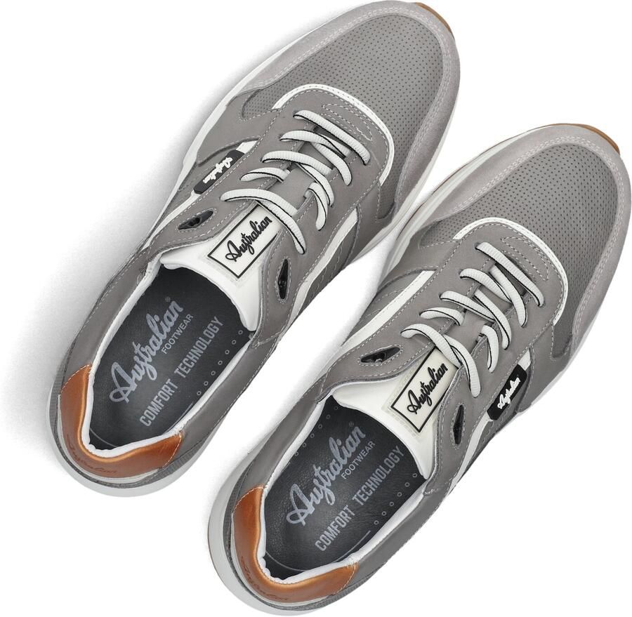 Australian HEREN SNEAKERS GRIJS 15.1691.01-K01 COVILHA GREY LEATHER K01 GREY-WHITE - Foto 3