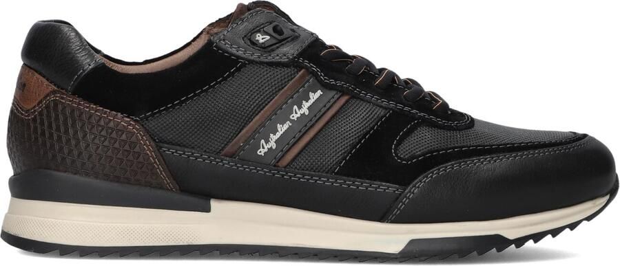 Australian Filmon Sneakers Heren Leren Sneaker Zwart