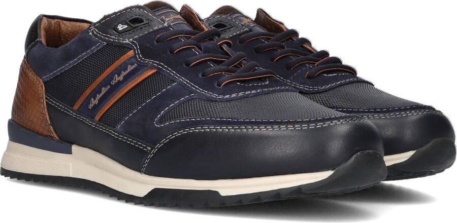 Australian Filmon Blue Cognac G-Wijdte Veterschoenen