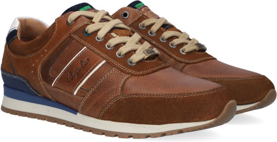Australian Footwear Australian Condor Lage sneakers Leren Sneaker Heren  Bruin - Schoenen.nl