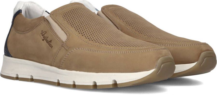 Australian Heren Instappers & Mocassins Eagle Nubuck Sand-beige Zand