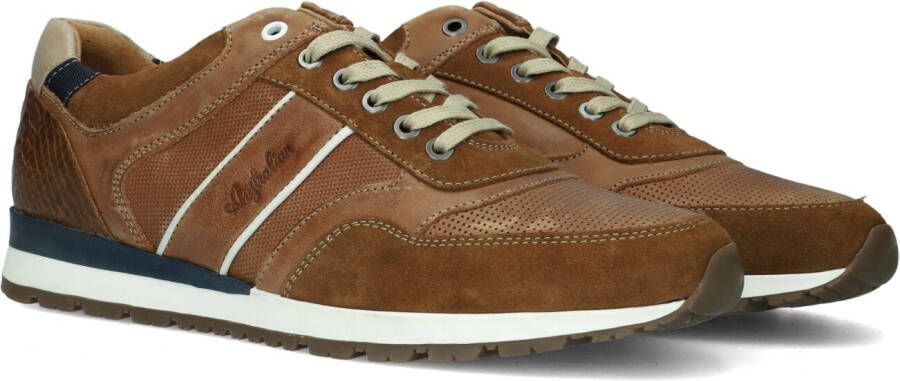 Australian Bruin Tinten Navarone Lage sneakers Leren Sneaker Heren Bruin