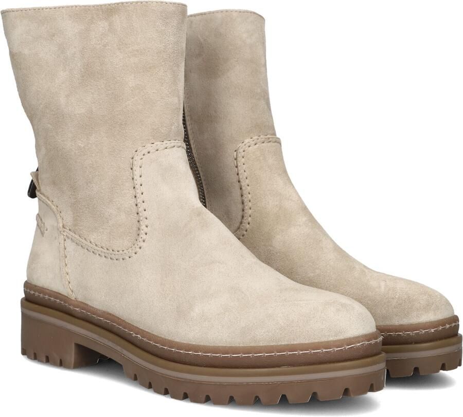 AYANA 13272 Enkellaarsjes Enkelboots met rits Dames Beige - Foto 5