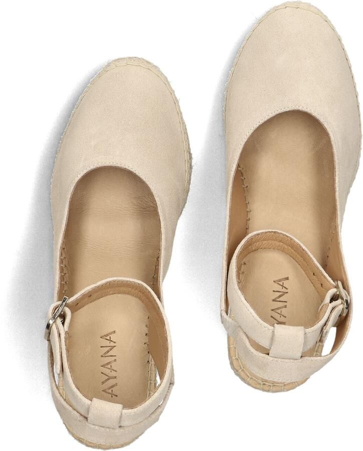 AYANA Espadrilles Dames Yu669 Maat: 37 Materiaal: Leer Kleur: Beige