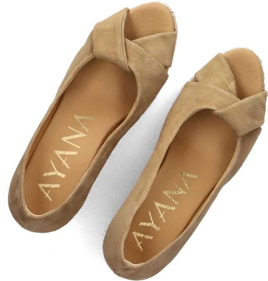 AYANA Espadrilles Dames Yu836 Maat: 37 Materiaal: Suède Kleur: Beige