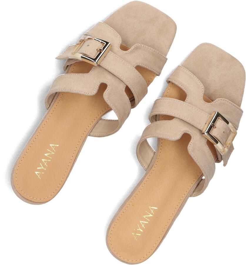 AYANA Slippers Dames 0667-5 Maat: 36 Materiaal: Suède Kleur: Beige - Foto 2