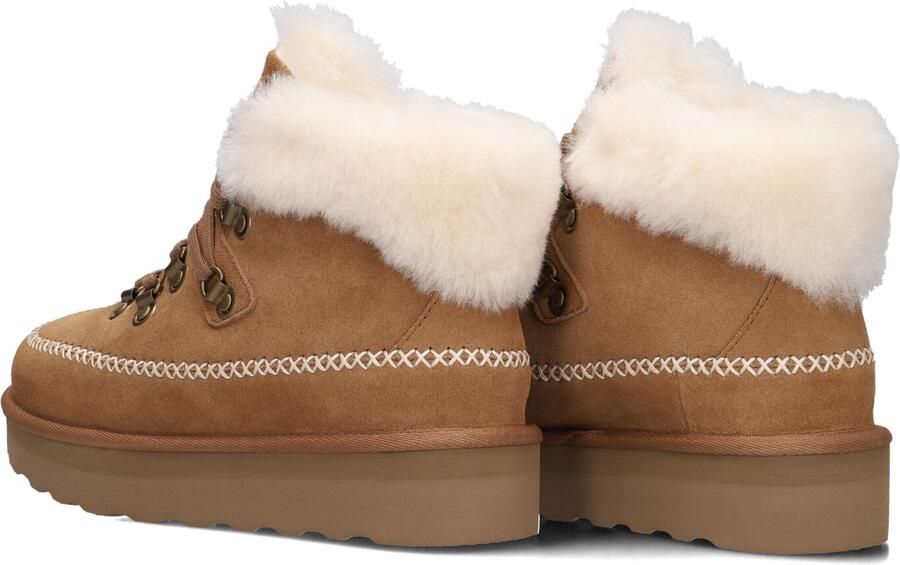 AYANA Veterboots Dames Sw4w083yw Maat: 38 Materiaal: Suède Kleur: Cognac - Foto 4
