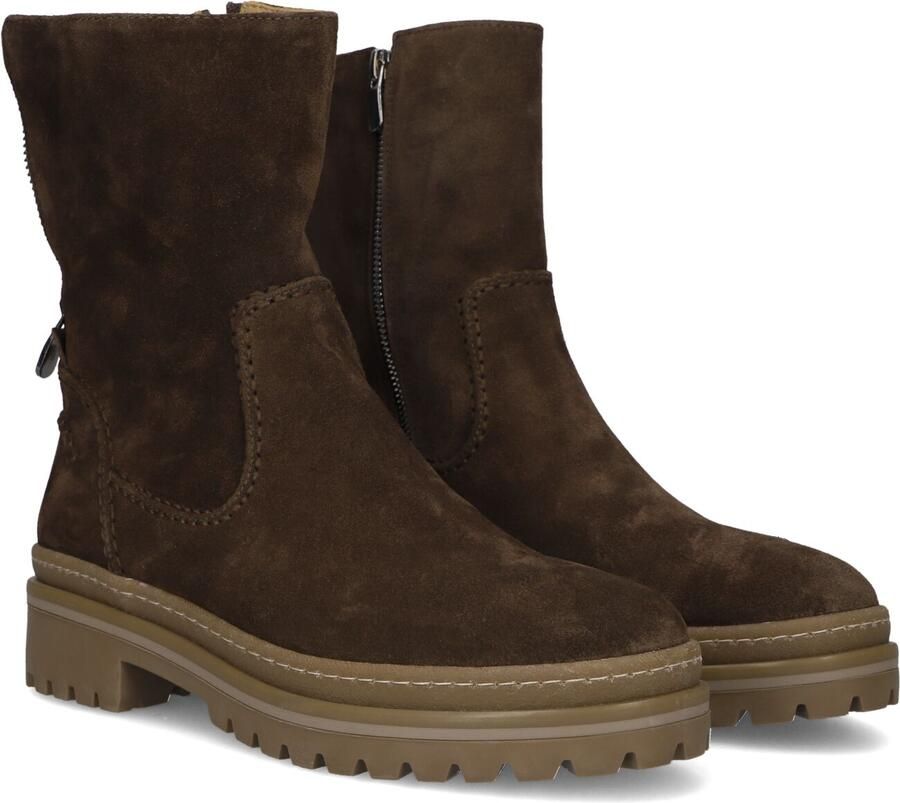 AYANA 13272 Enkellaarsjes Enkelboots met rits Dames Bruin - Foto 2