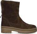 AYANA 13272 Enkellaarsjes Enkelboots met rits Dames Bruin - Donkerbruin