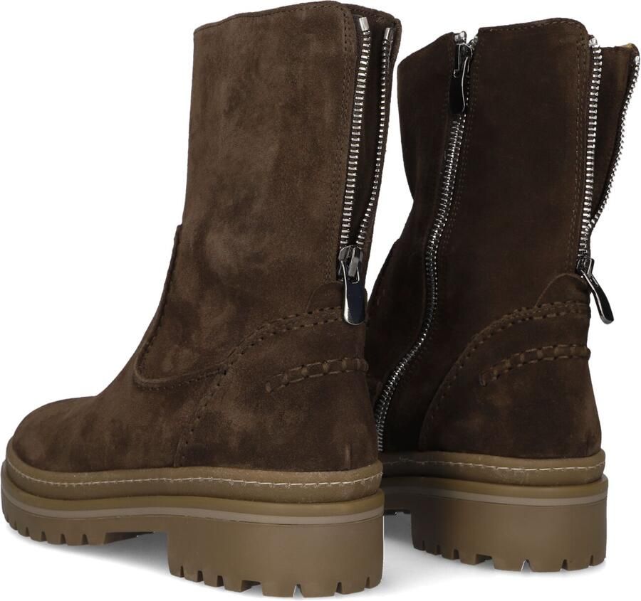 AYANA 13272 Enkellaarsjes Enkelboots met rits Dames Bruin - Foto 3