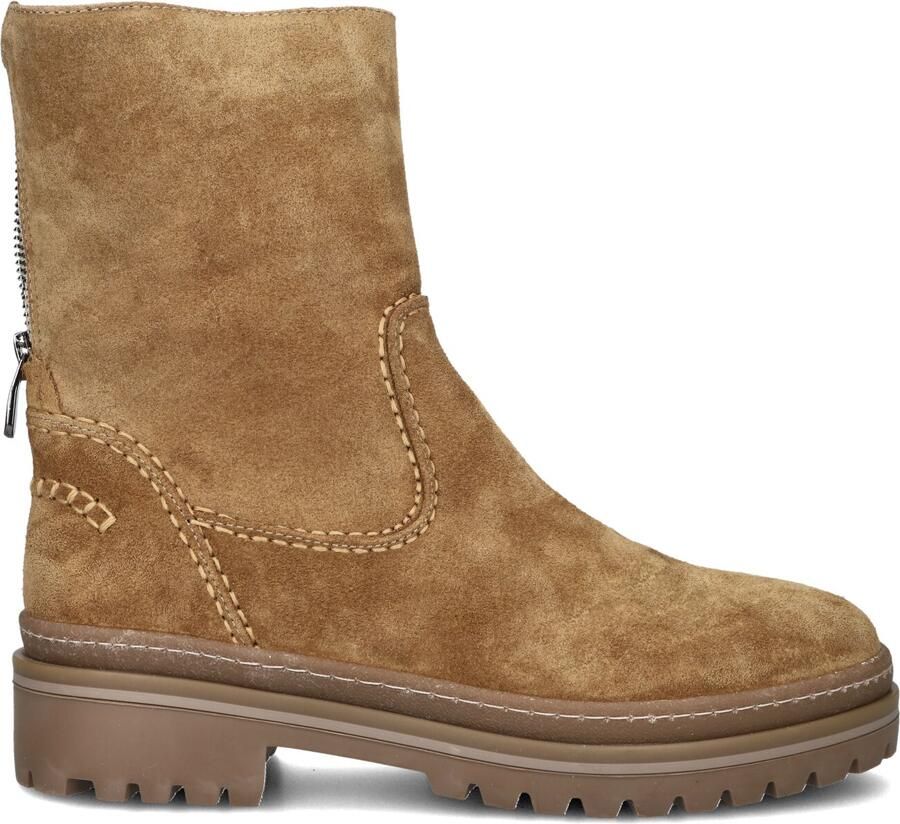 AYANA 13272 Enkellaarsjes Enkelboots met rits Dames Cognac