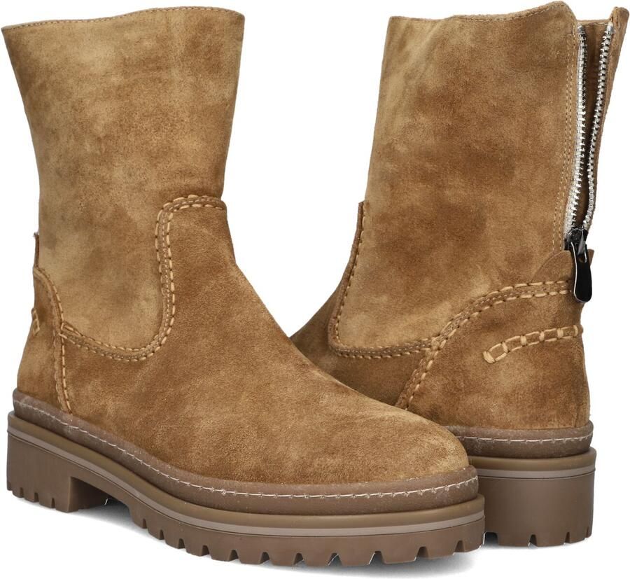 AYANA 13272 Enkellaarsjes Enkelboots met rits Dames Cognac - Foto 2