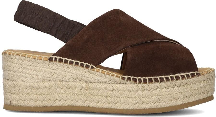 AYANA Espadrilles Dames Omo26yu942 Maat: 39 Materiaal: Textiel Kleur: Bruin - Foto 4