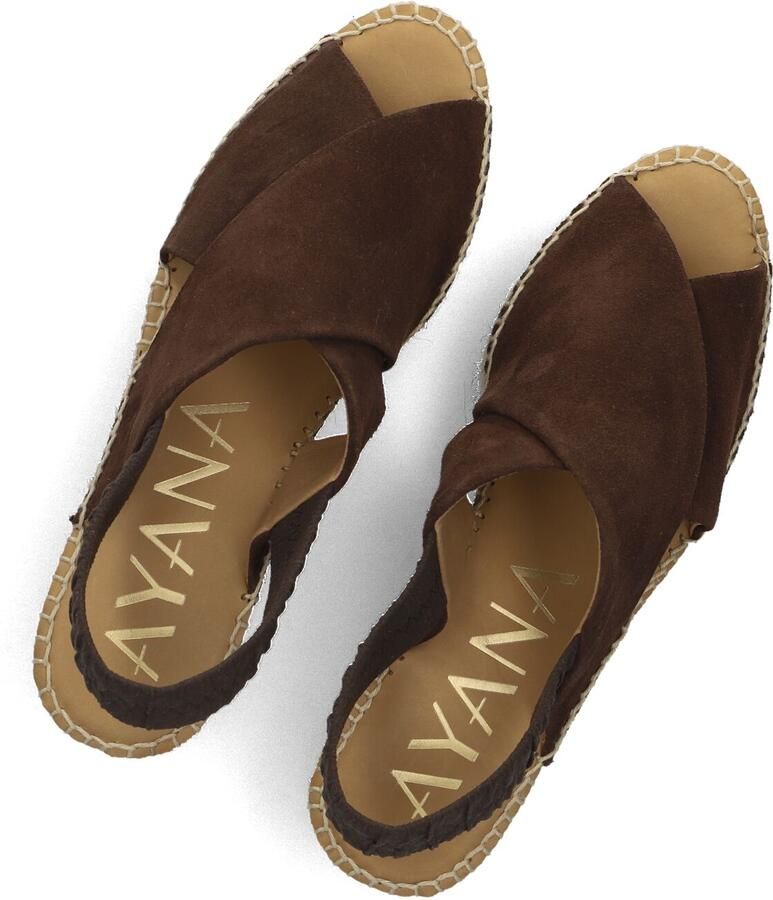 AYANA Espadrilles Dames Omo26yu942 Maat: 39 Materiaal: Textiel Kleur: Bruin - Foto 2