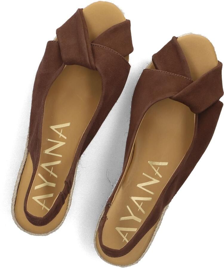 AYANA Espadrilles Dames Omo26yu946 Maat: 40 Materiaal: Suède Kleur: Bruin - Foto 2