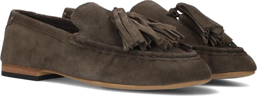 AYANA Instappers Dames Juna-14 Maat: 39 Materiaal: Suède Kleur: Bruin