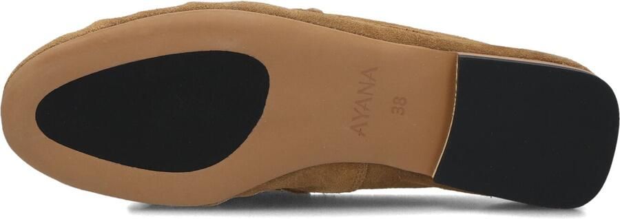 AYANA Instappers Dames Juna-14 Maat: 37 Materiaal: Suède Kleur: Camel - Foto 4
