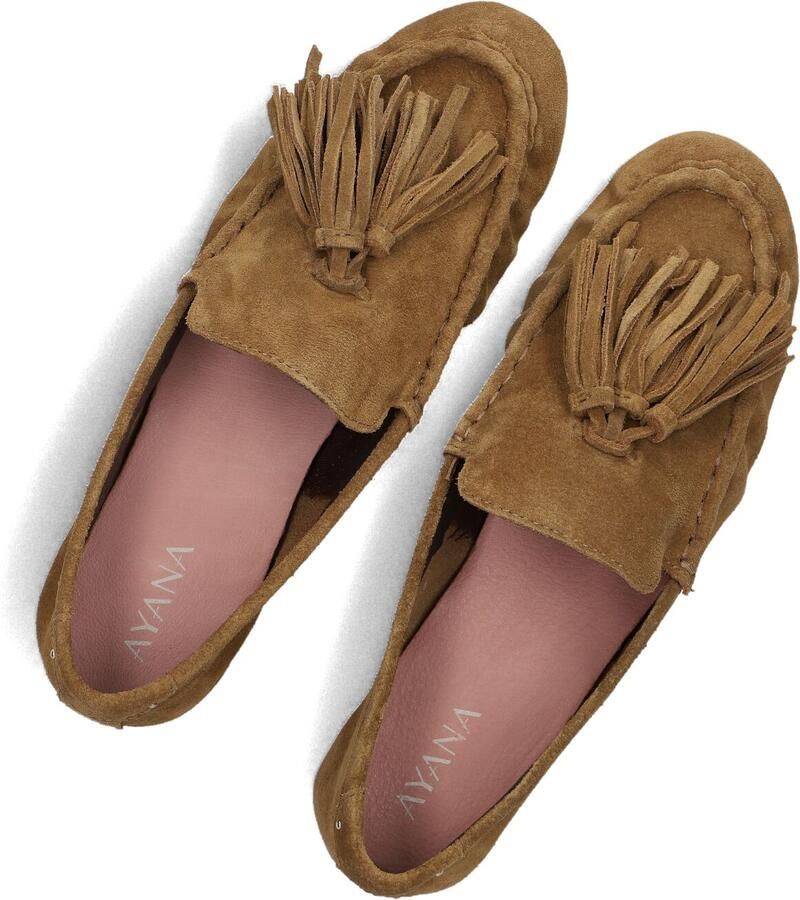 AYANA Instappers Dames Juna-14 Maat: 37 Materiaal: Suède Kleur: Camel - Foto 2
