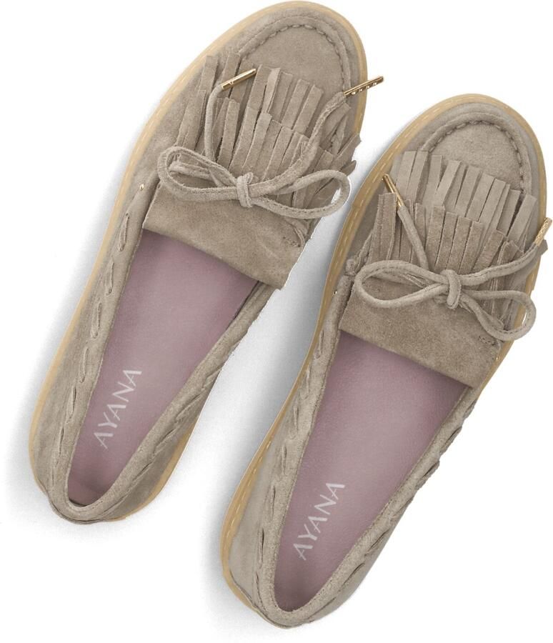 AYANA Silk-27 Instappers Dames Taupe - Foto 2