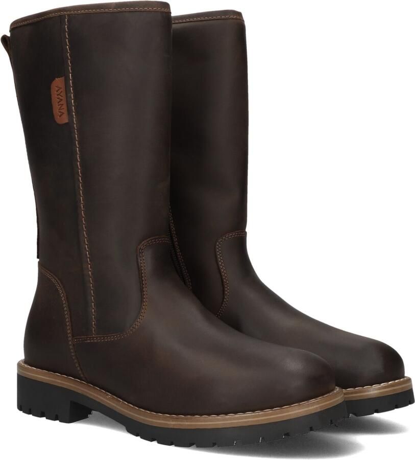 AYANA 762 Laarzen Leer Dames Bruin