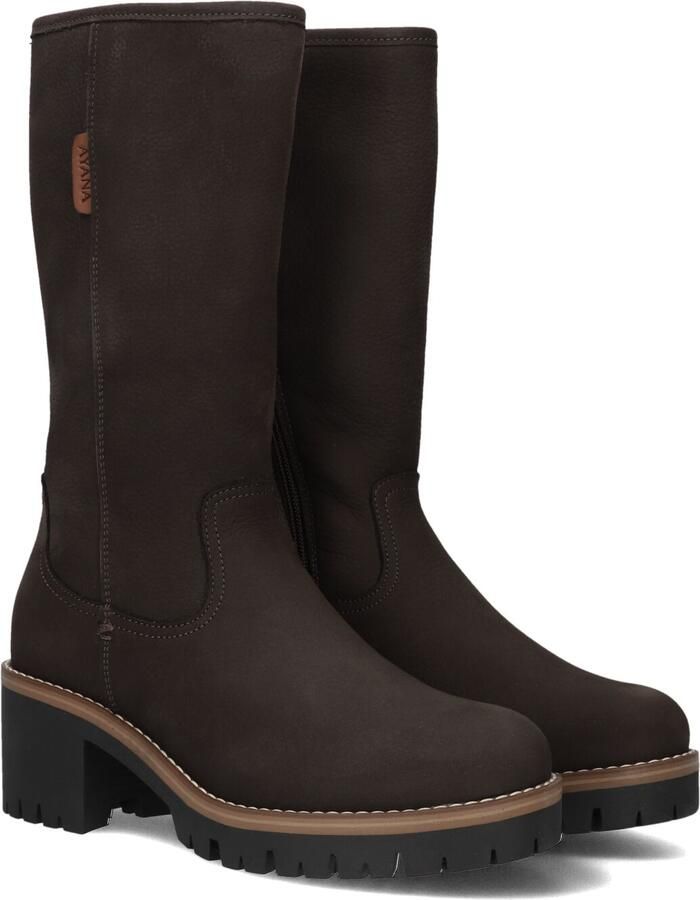 AYANA 858 Laarzen Leer Dames Bruin