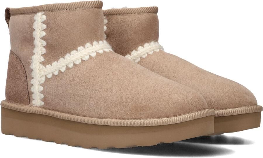 AYANA Vachtlaarzen Dames Sw4w035yw Maat: 37 Materiaal: Suède Kleur: Taupe