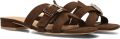 AYANA Slippers Dames 0667-5 Suède Bruin - Bruin