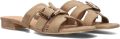 AYANA Slippers Dames 0667-5 Suède Taupe - Taupe