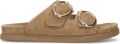 AYANA Slippers Dames 2501 Suède Camel - Camel