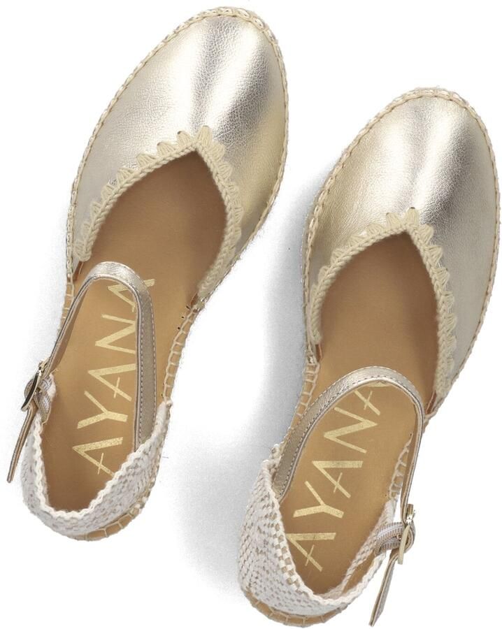AYANA Espadrilles Dames Omo25yu814 Maat: 40 Materiaal: Suède Kleur: Goudkleurig