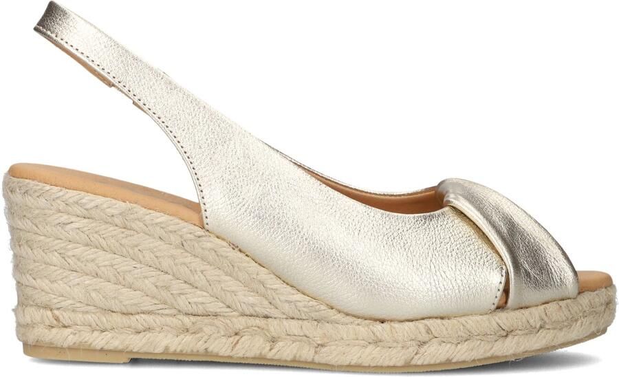 AYANA Espadrilles Dames Omo25yu846 Maat: 39 Materiaal: Leer Kleur: Goud - Foto 3
