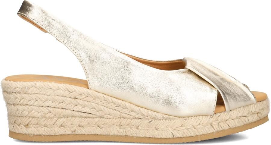 AYANA Espadrilles Dames Omo26yu946 Maat: 38 Materiaal: Textiel Kleur: Goudkleurig - Foto 3