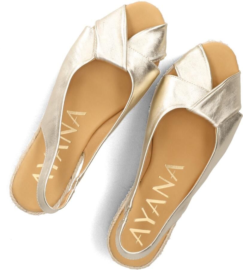 AYANA Espadrilles Dames Omo26yu946 Maat: 38 Materiaal: Textiel Kleur: Goudkleurig - Foto 2