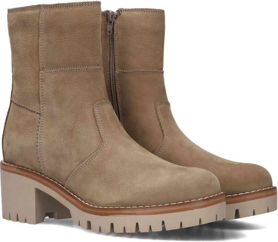 AYANA 853 Enkellaarsjes Enkelboots met rits Dames Beige