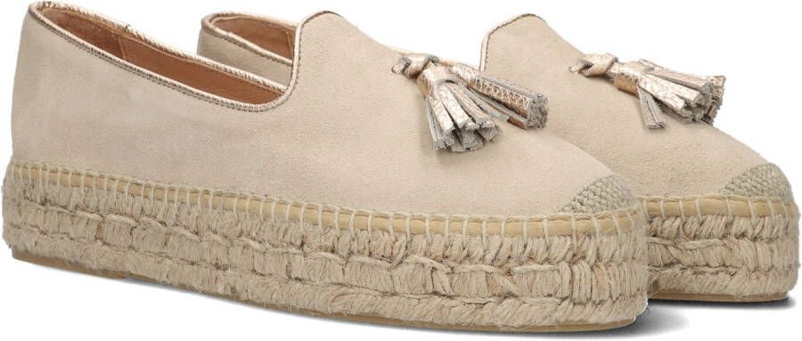 AYANA Espadrilles Dames Yu737 Maat: 42 Materiaal: Suède Kleur: Beige