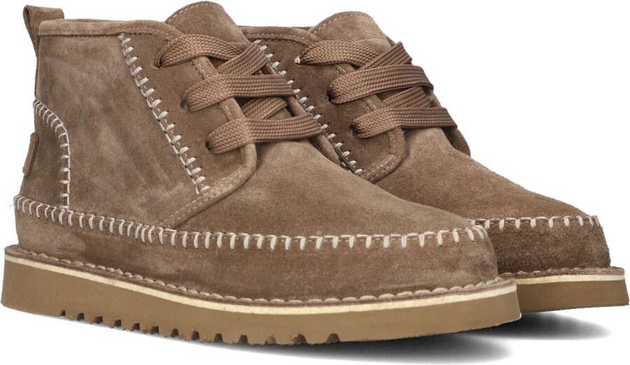 AYANA Veterboots Dames 2422 Maat: 44 Materiaal: Suède Kleur: Taupe