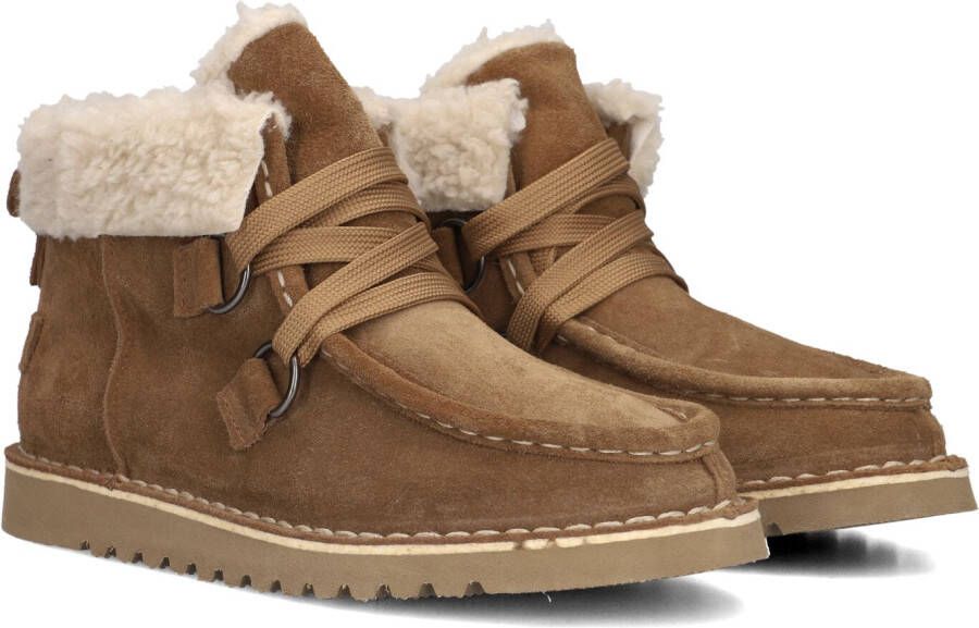 AYANA Veterboots Dames 2426 Maat: 38 Materiaal: Suède Kleur: Taupe