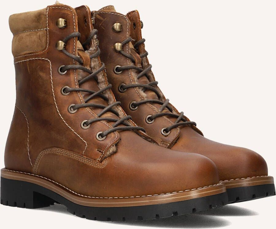 AYANA Veterboots Dames 754 Maat: 36 Materiaal: Leer Kleur: Bruin