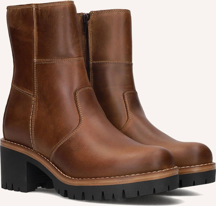 AYANA Enkellaarsjes Dames 853 Maat: 36 Materiaal: Leer Kleur: Bruin